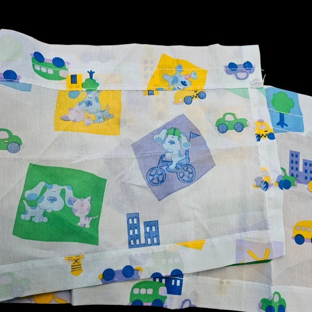 90s Blues Clues Window Valance Long 17 X 84 Dan River Material Fabric USA‎ Made